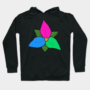 Polysexual pride flower Hoodie